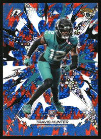 Travis Hunter 2025 Topps Resurgence #141 Blue & Orange Spark Refractor