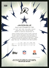 Jaydon Blue 2025 Topps Resurgence #125 Sky Blue & Pink Shock Refractor