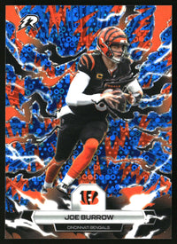 Joe Burrow 2025 Topps Resurgence #19 Blue & Orange Spark Refractor