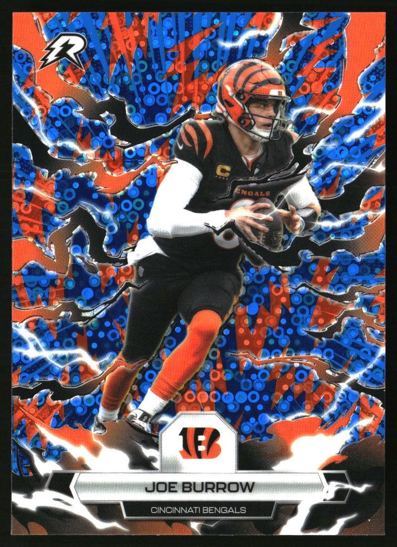 Joe Burrow 2025 Topps Resurgence #19 Blue & Orange Spark Refractor