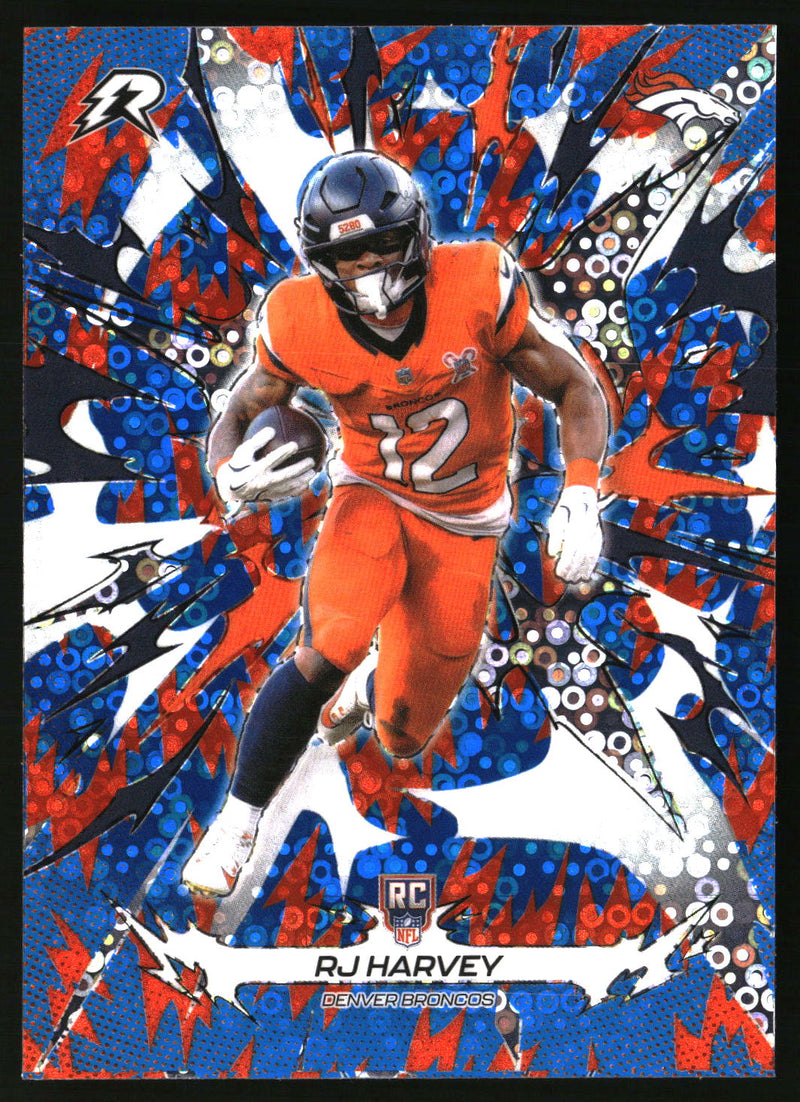 RJ Harvey 2025 Topps Resurgence #128 Blue & Orange Spark Refractor