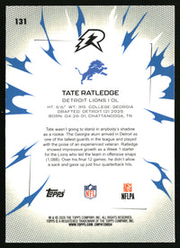 Tate Ratledge 2025 Topps Resurgence #131 Sky Blue & Pink Shock Refractor