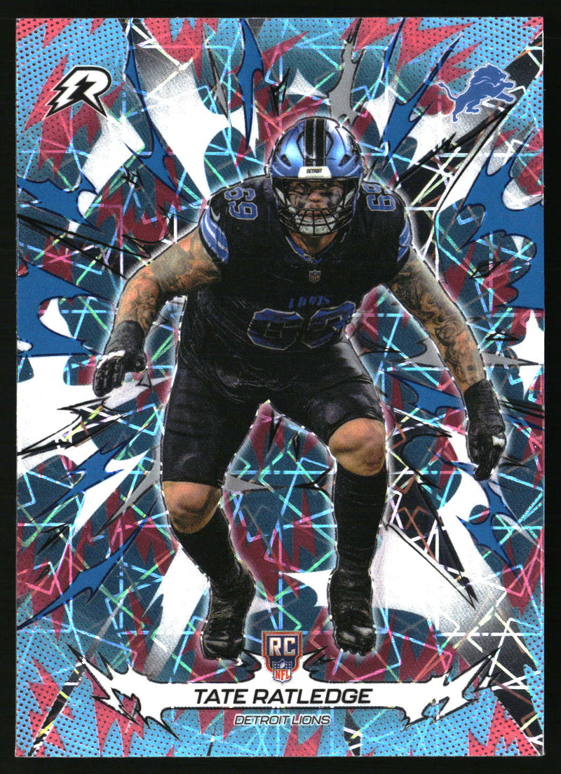 Tate Ratledge 2025 Topps Resurgence #131 Sky Blue & Pink Shock Refractor