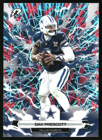 Dak Prescott 2025 Topps Resurgence #24 Sky Blue & Pink Shock Refractor