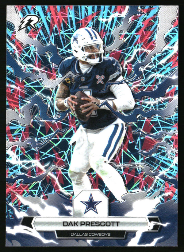Dak Prescott 2025 Topps Resurgence #24 Sky Blue & Pink Shock Refractor
