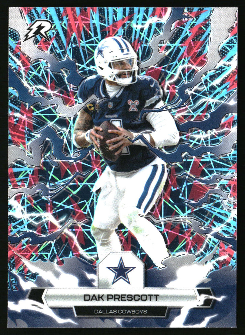 Dak Prescott 2025 Topps Resurgence #24 Sky Blue & Pink Shock Refractor