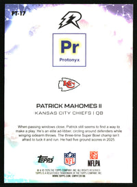 Patrick Mahomes II 2025 Topps Resurgence #PT-17 Protonyx