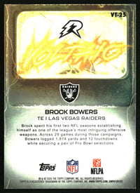 Brock Bowers 2025 Topps Resurgence #VT-25 Voltaic