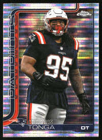 Khyiris Tonga 2025 Topps Chrome #214 Prism Refractor