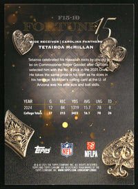Tetairoa McMillan 2025 Topps Chrome #F15-19 Fortune 15