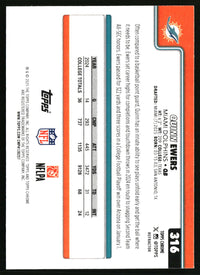 Quinn Ewers #316 2025 Topps Chrome Refractor