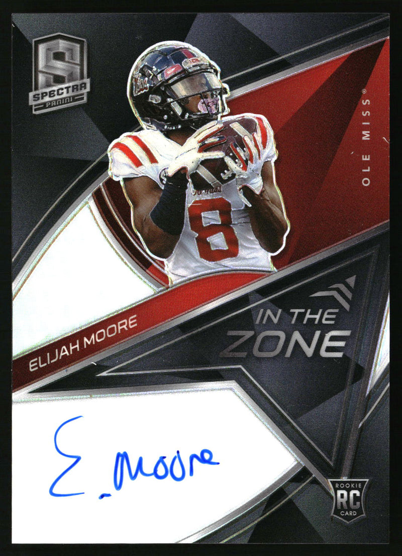 Elijah Moore #INZ-EM 2021 Panini Chronicles Draft Picks In The Zone Signatures