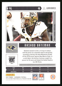 Rashod Bateman #145 2021 Panini Luminance Blue