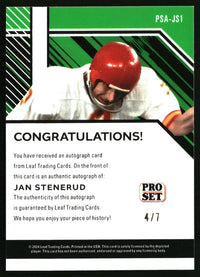 Jan Stenerud #PSA-JS1 2024 Leaf Collective - Pro Set Autographs Shimmer Purple