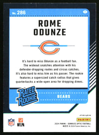 Rome Odunze #286 2024 Donruss Optic Purple Scope
