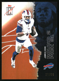 James Cook #8 2025 Topps Signature Class Orange