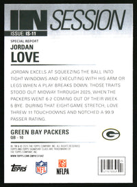 Jordan Love #IS-11 2025 Topps Signature Class In Session