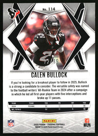 Calen Bullock #114 2025 Panini Phoenix Silver Mojo Prizm