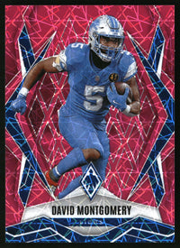 David Montgomery #108 2025 Panini Phoenix Pink Lazer Prizm