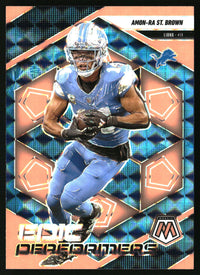 Amon-Ra St. Brown #5 2025 Panini Epic Performers Mosaic Orange Fluorescent