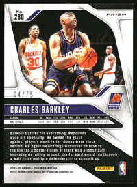Charles Barkley 2024-25 Panini Prizm #280 Prizms Fast Break Purple /75