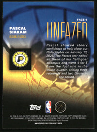 Pascal Siakam 2025-26 Topps Signature Class #FAZE-5 Unfazed