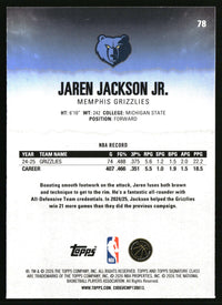 Jaren Jackson Jr. 2025-26 Topps Signature Class #78 Chrome