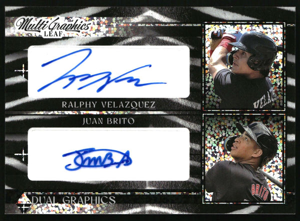 Ralphy Velazquez/Juan Brito 2023 Leaf Dual-Graphics Zebra Sparkles #MDG-24 /4