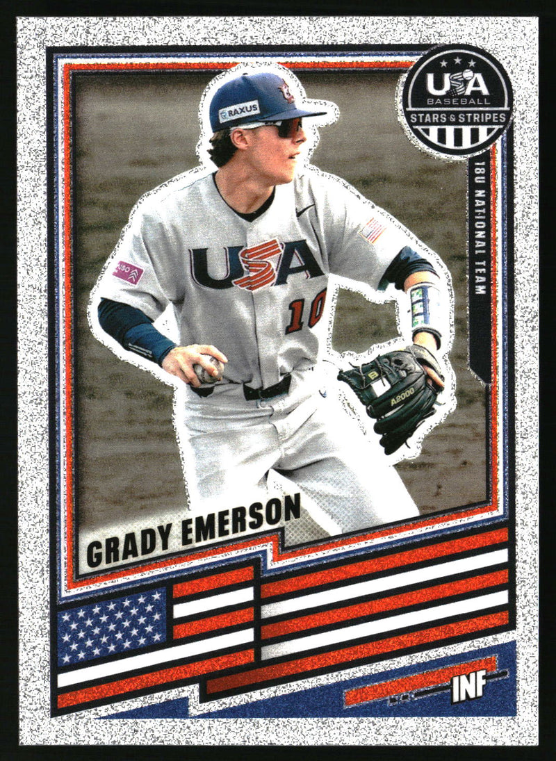 Grady Emerson 2026 Panini Stars & Stripes Prizm USA Baseball #141 Glitter