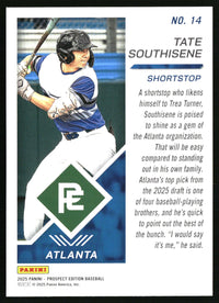 Tate Southisene 2025 Panini Prospect Edition #14 Bronze SN