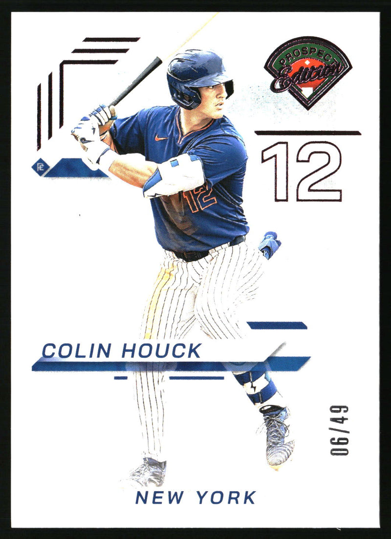 Colin Houck 2025 Panini Prospect Edition #36 Pink SN