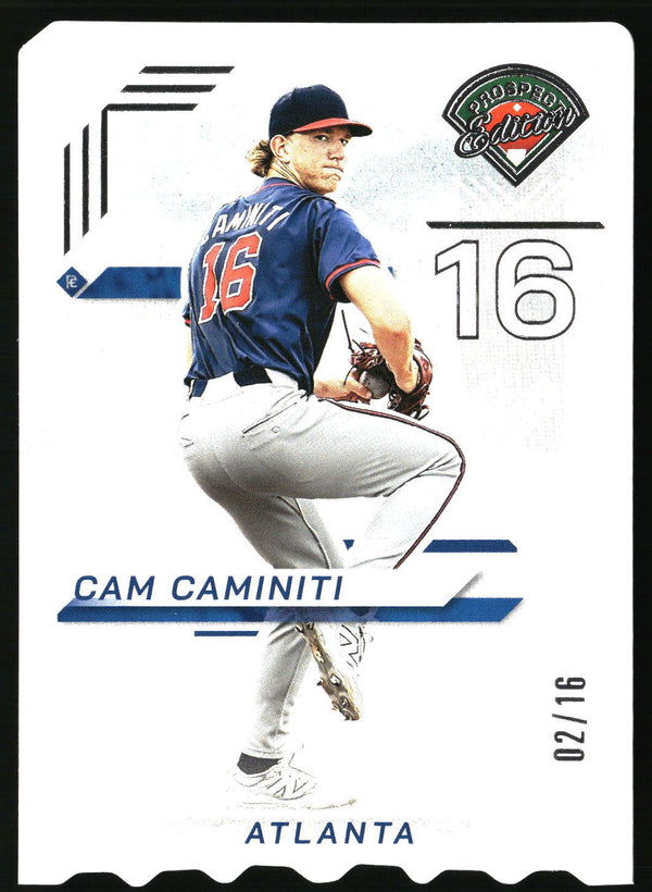 Cam Caminiti 2025 Panini Prospect Edition #80 Ticket Stub SN