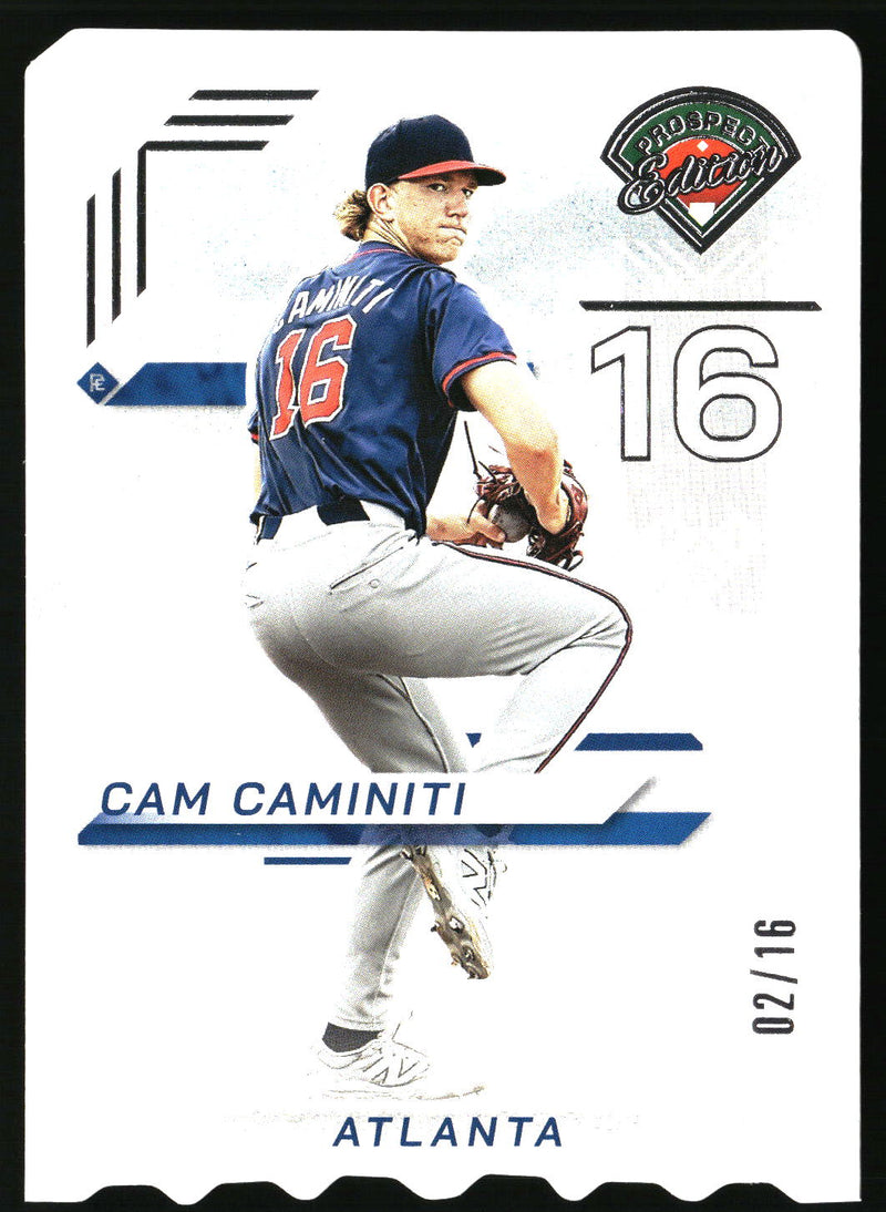 Cam Caminiti 2025 Panini Prospect Edition #80 Ticket Stub SN