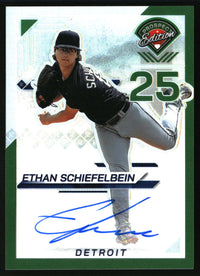 Ethan Schiefelbein 2025 Panini Prospect Edition #151 Holo Prospect Green Auto