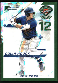Colin Houck 2025 Panini Prospect Edition #36 Holo Prospect Ticket Green Ice SN