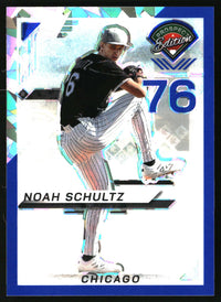 Noah Schultz 2025 Panini Prospect Edition #171 Holo Prospect Ticket Blue Ice SN