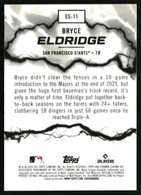 Bryce Eldridge #ES-11 2026 Bowman Electric Sluggers