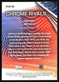 Johnny Bench #RVA-15 2026 Topps Chrome Chrome Rivals Away