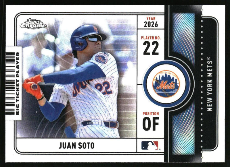 Juan Soto #BTP-11 2026 Topps Chrome Big Ticket Players