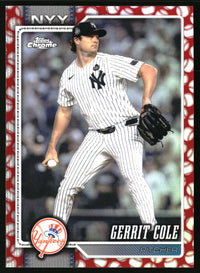 Gerrit Cole #191 2026 Topps Chrome Baseball Seams Refractors