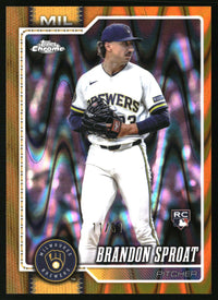 Brandon Sproat #59 2026 Topps Chrome Gold Raywave Refractors /50