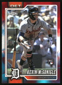Kevin McGonigle #16 2026 Topps Chrome Red White and Blue Refractors