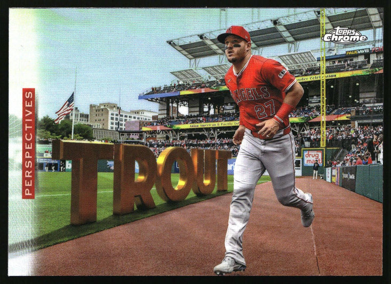 Mike Trout #P-5 2026 Topps Chrome Perspectives