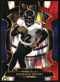 Derrick Henry 2025 Panini Select #60 Black and Red Prizm Shock
