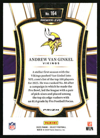 Andrew Van Ginkel 2025 Panini Select #164 Black and Red Prizm Shock