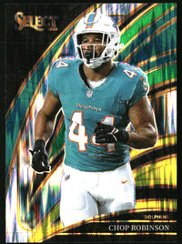 Chop Robinson 2025 Panini Select #283 Green and Yellow Prizm Shock