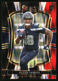 Elijah Arroyo 2025 Panini Select #114 Black and Red Prizm Shock