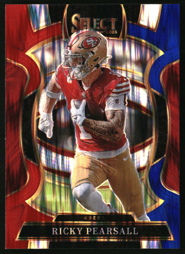 Ricky Pearsall 2025 Panini Select #16 Red and Blue Prizm Shock
