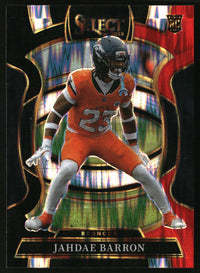 Jahdae Barron 2025 Panini Select #12 Black and Red Prizm Shock RC