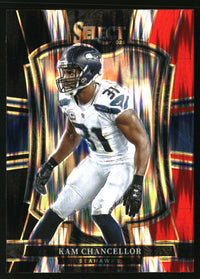 Kam Chancellor 2025 Panini Select #149 Black and Red Prizm Shock
